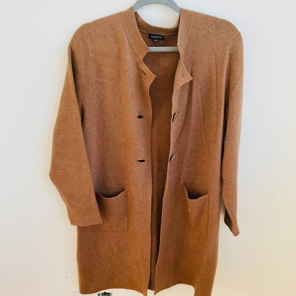 EMOTIONS_Long cardigan with front button - Picture 4 of 5